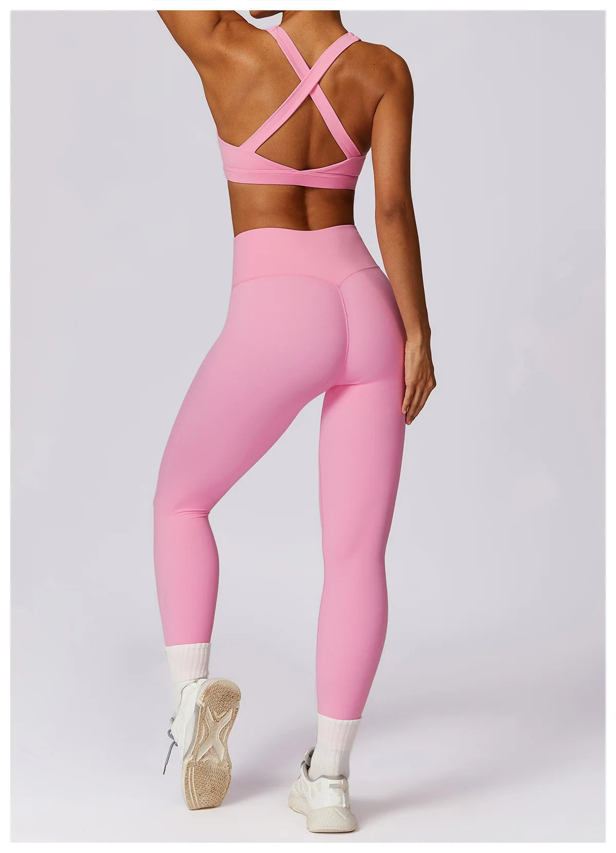 Women's 2Pcs Sports Fitness Tracksuit Workout Sportswear Quick-Drying Yoga Gym Yoga Set