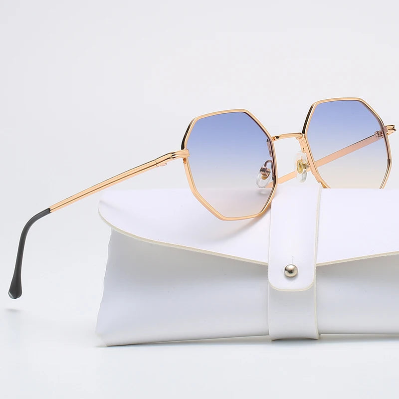 Unisex Rectangle Oval Vintage Square Sunglasses Shades Eyewear Anti-glare UV400