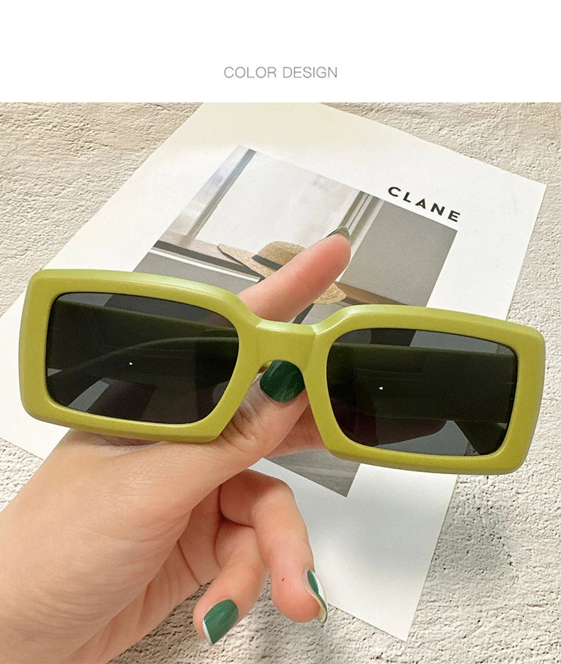 Women's Sunglasses Retro Square Eyewear Anti UV Sunshade Sunglasses UV400