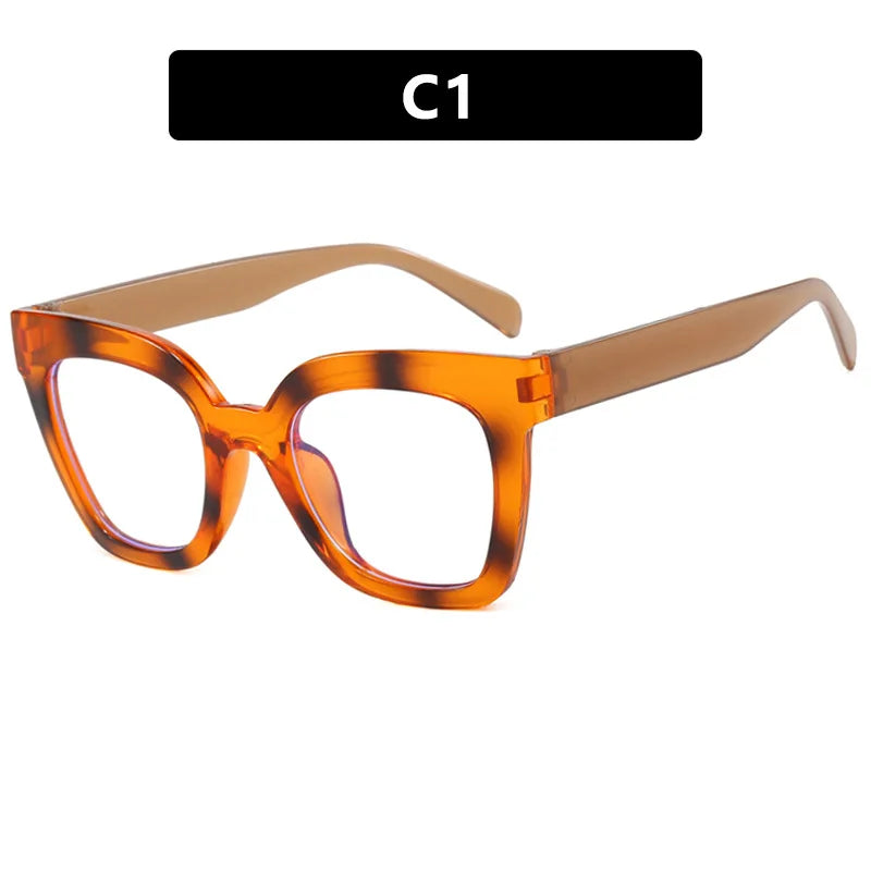 Square Frame Anti Blue Light Glasses - Transparent Computer Eyewear for Women & Men