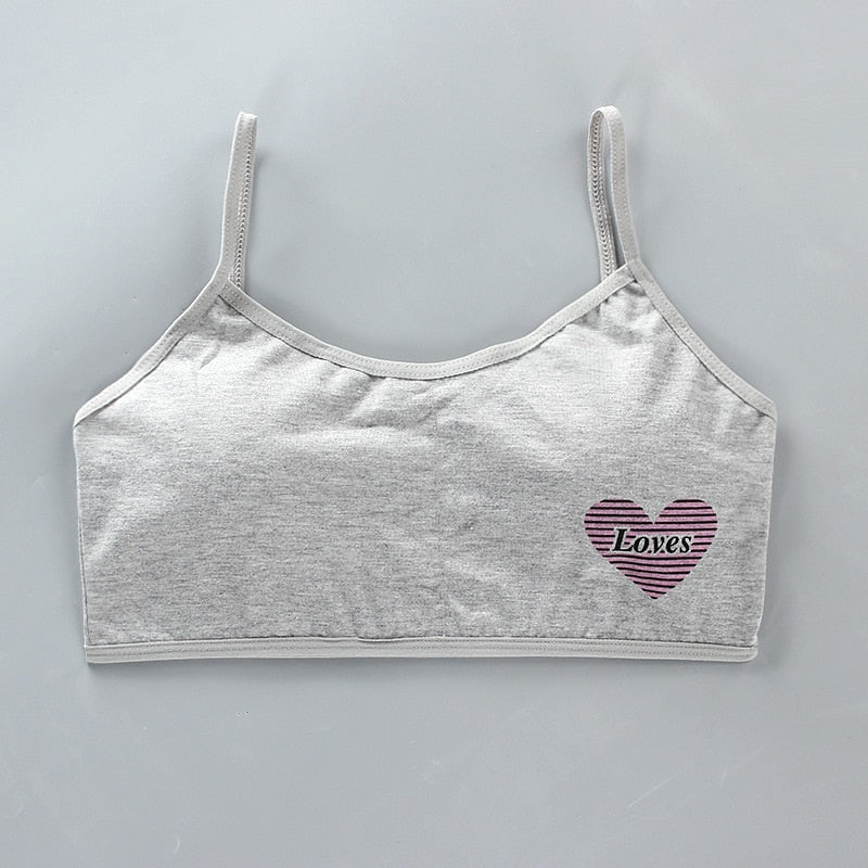 Girl's Cotton Vest Push up Bra 8-16 Years