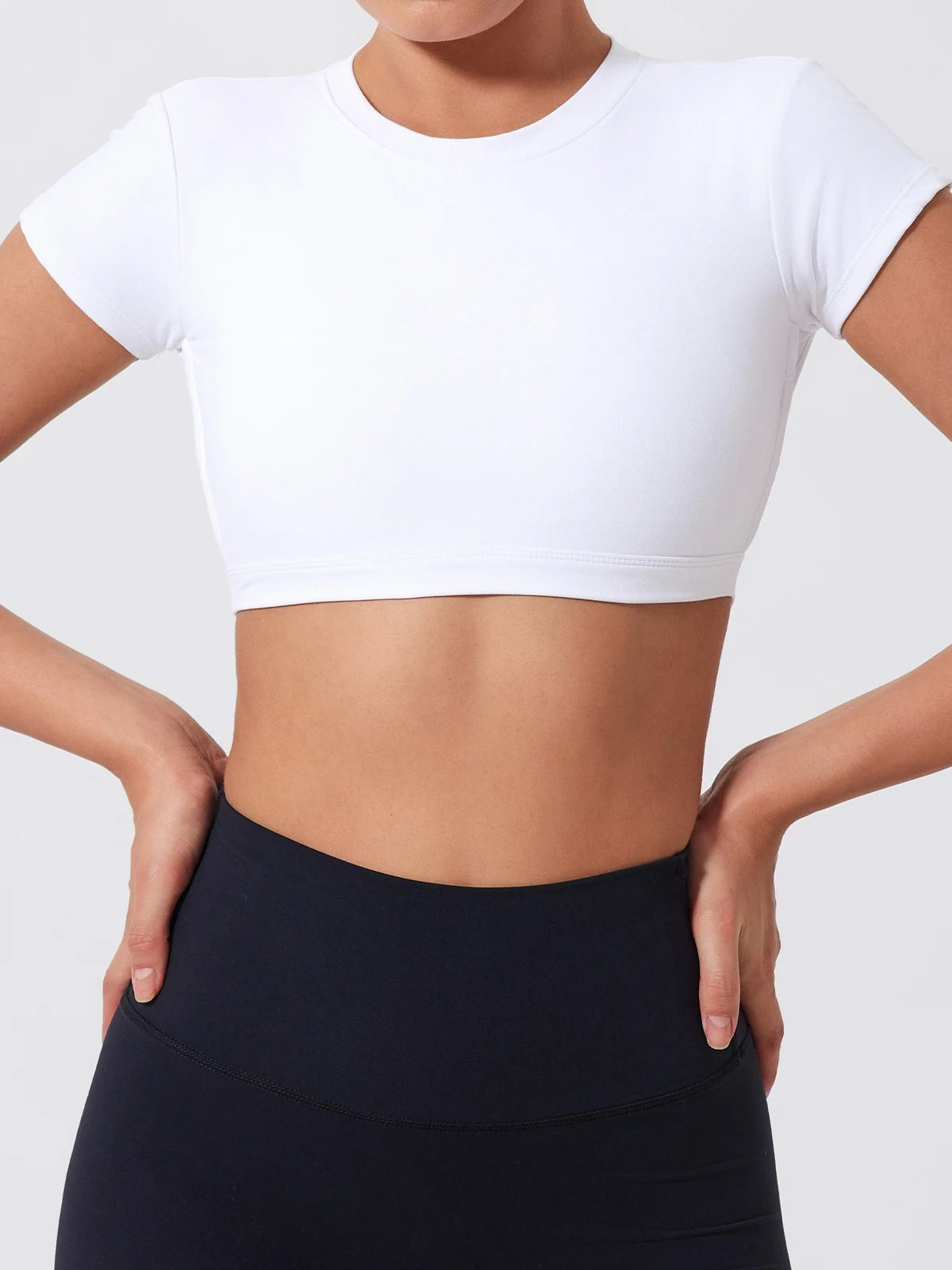 Women's Sports Workout Top Fitness Activewear Quick-Dry Yoga Clothes Sport Crop Top Backless Gym Top
