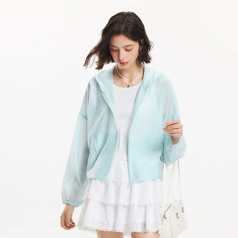 Women's Floral Print Hooded Jacket - Oversized Summer Casual Outerwear