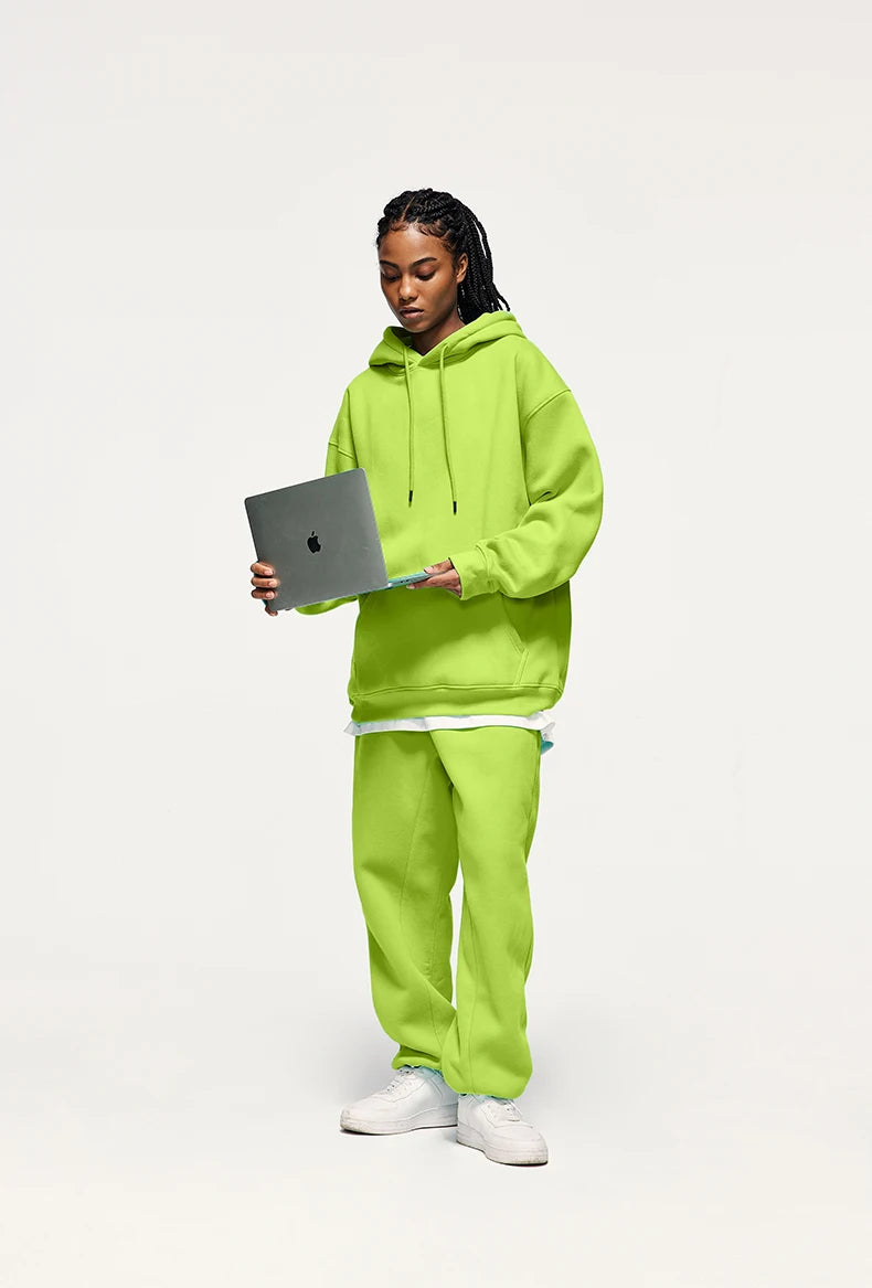 Unisex 350G Fleece Velvet Warm Hoodie