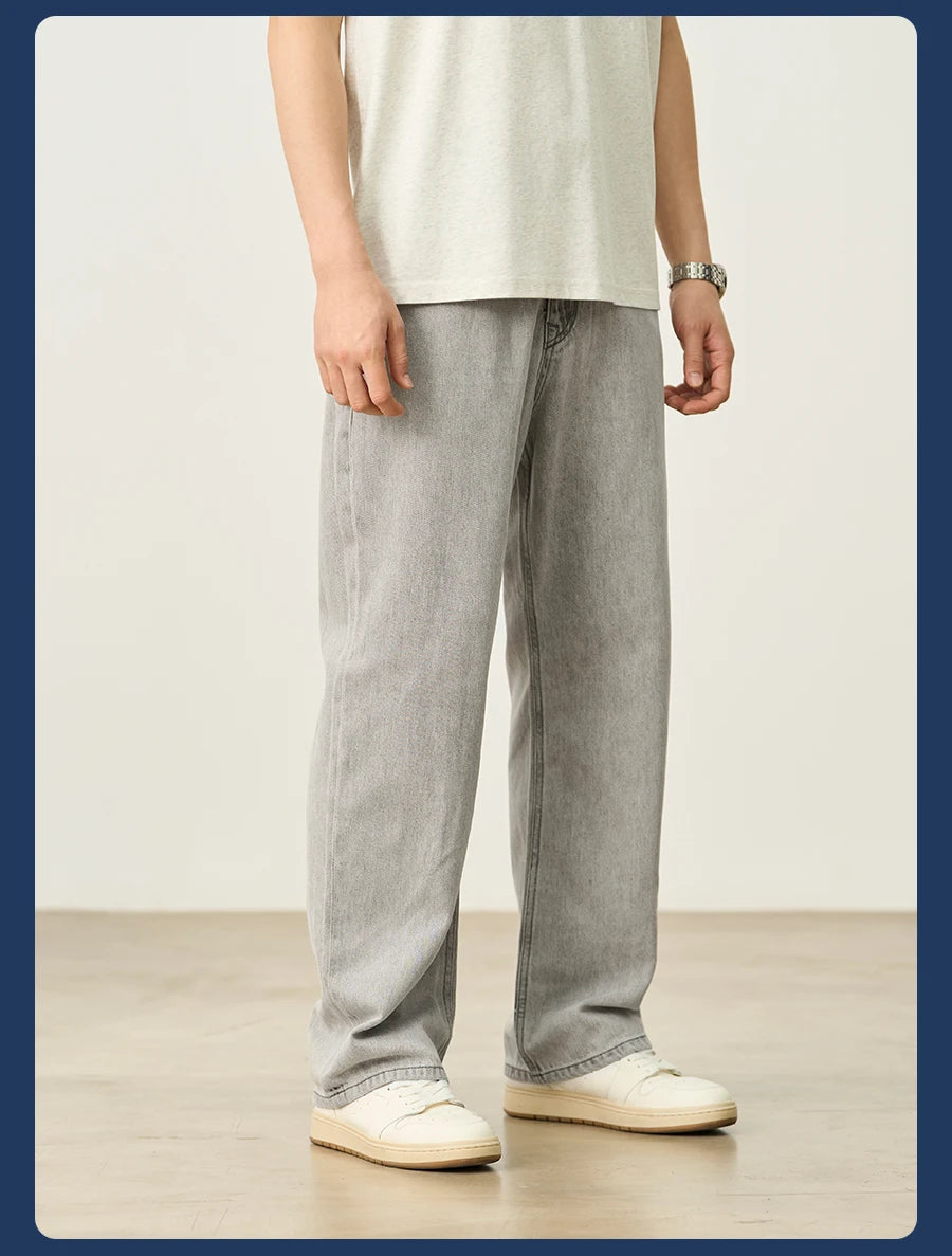 Men's Oversized Baggy Jeans - Soft Comfortable Denim