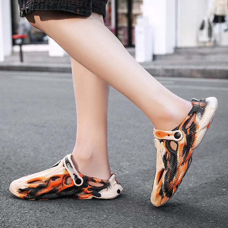 Unisex Summer Slippers Camouflage Outdoor Sandals Clogs Beach Slippers Slides