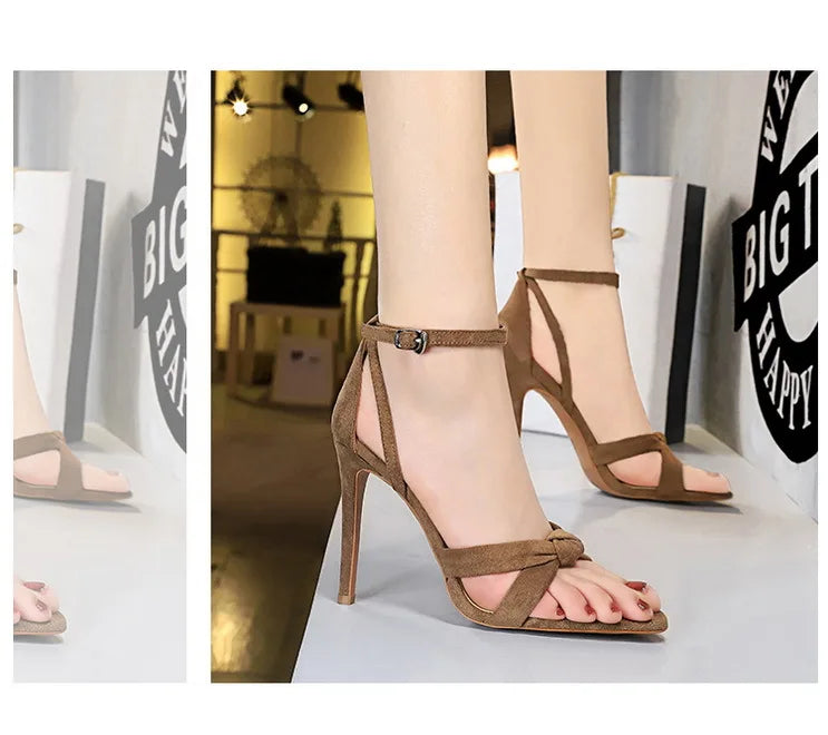 Women's Summer Stilettos Suede High Heels