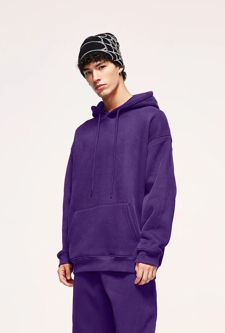 Unisex 350G Fleece Velvet Warm Hoodie
