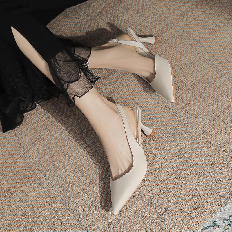Women's Pointed Toe Thin Heel Ankle Straps Shoes