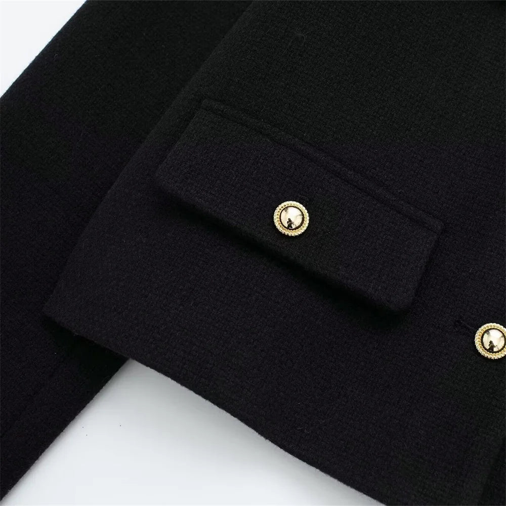 Women's Casual Temperament Flip Short Jacket