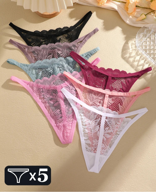 Women's Wireless Deep V Padded Bralette - Striped Knit Bra in 6 Colours (S-XL)
