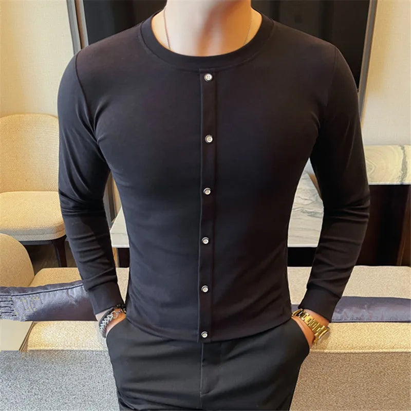 Men's Slim Fit Long Sleeve T-Shirt