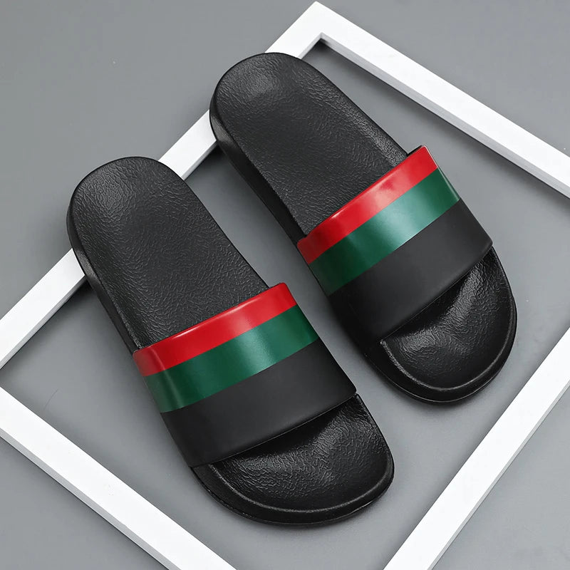 Men's Summer Slippers Sports Quick Dry Beach Sandals Flip Flops Slides