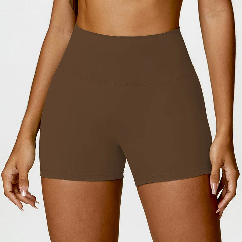Women's Buttock Lift Scrunch Yoga Gym Leggings Cycling Slim Fit Workout  High Waist Sports Shorts