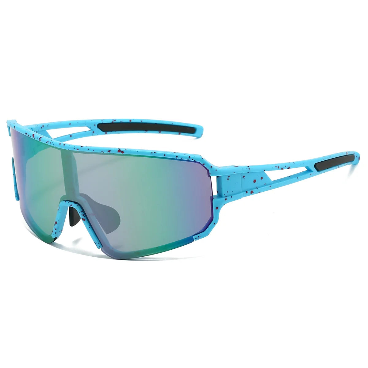 Men's Oversized Sports Goggle Punk Mirror Outdoor Fishing Sunglasses Trendy Windproof Anti-UV Cycling Shades