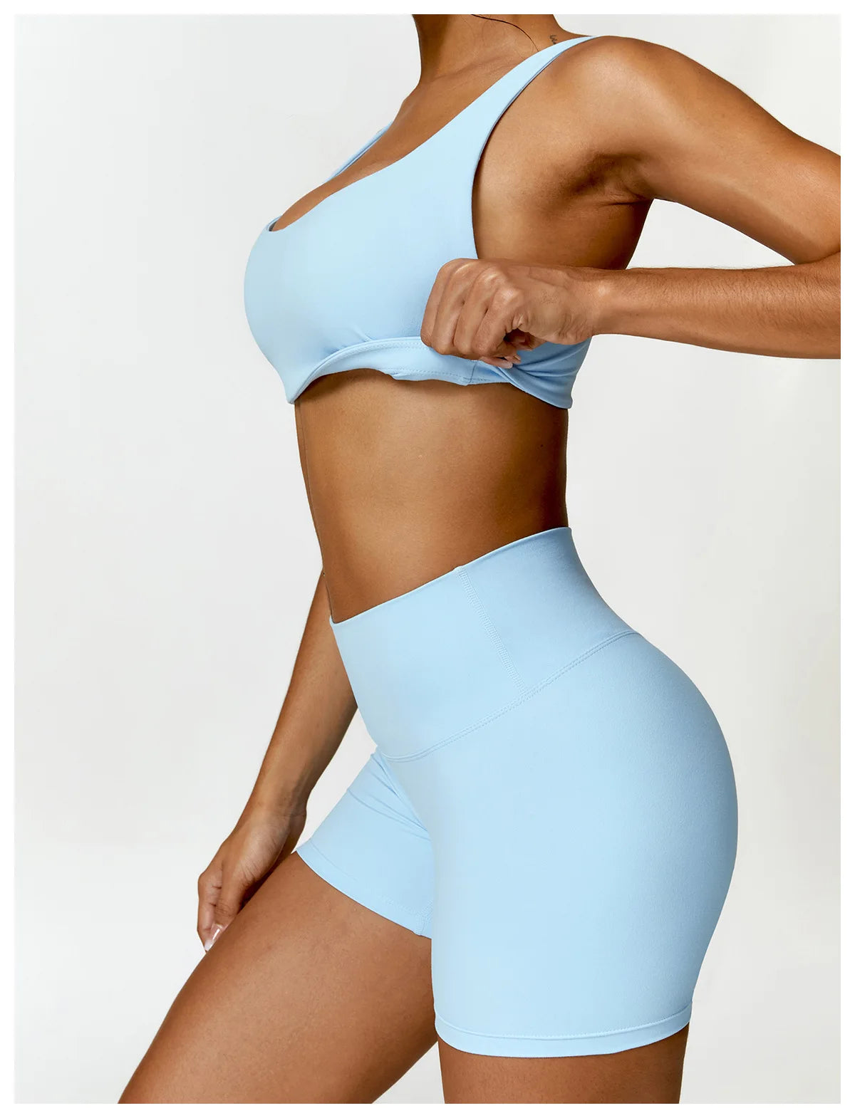 Women's 2 Pcs Yoga  Workout Sportswear Tracksuit Running Fitness Leggings Gym Set
