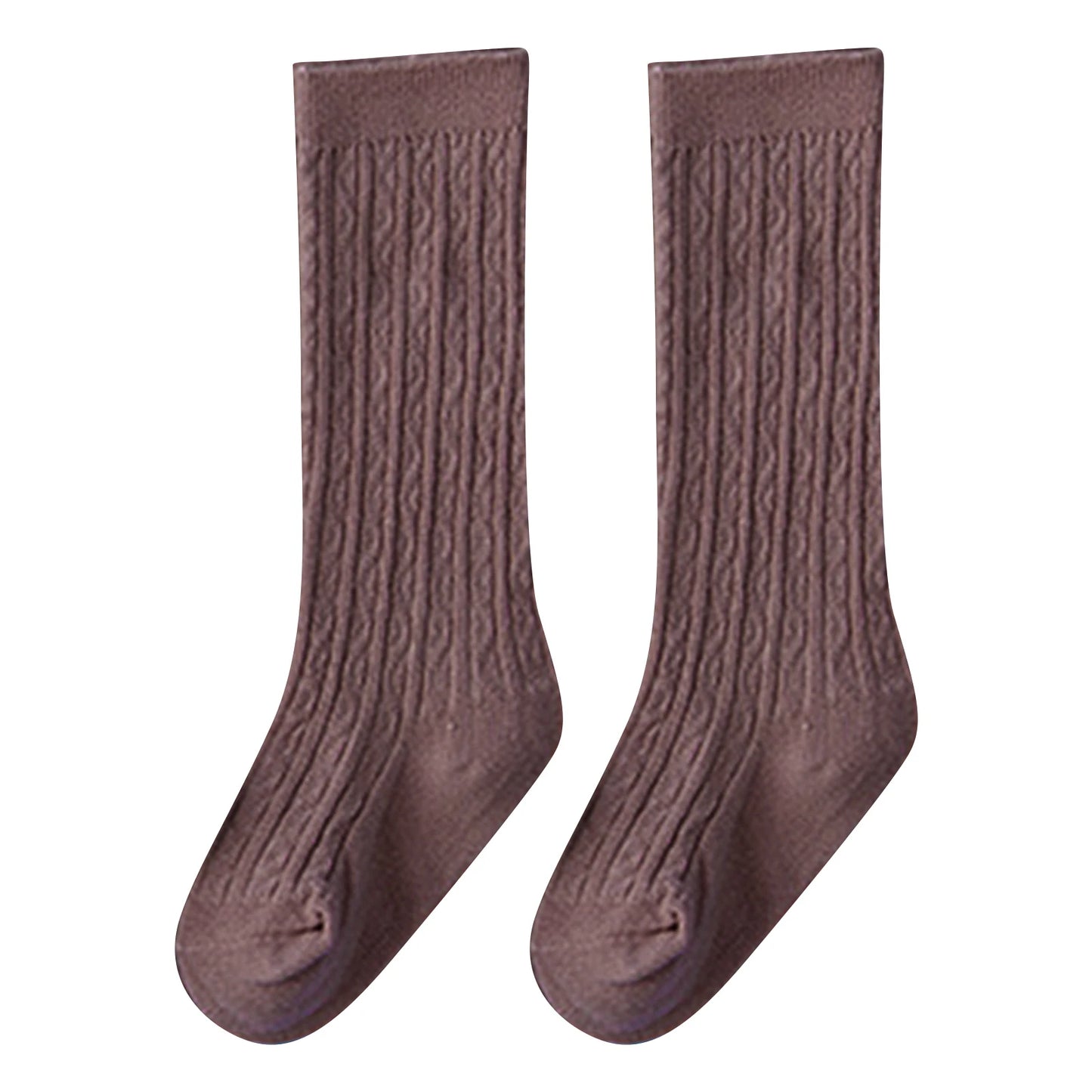 Infant & Toddler Knee High Socks - Solid Knit Leg Warmers (0-3 Years)