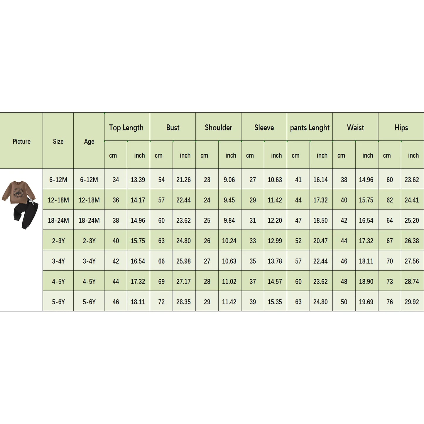 Baby Boys Autumn Winter Clothes Set - Long Sleeve Letters Printed Pullover Sweatshirt & Solid Color Pants