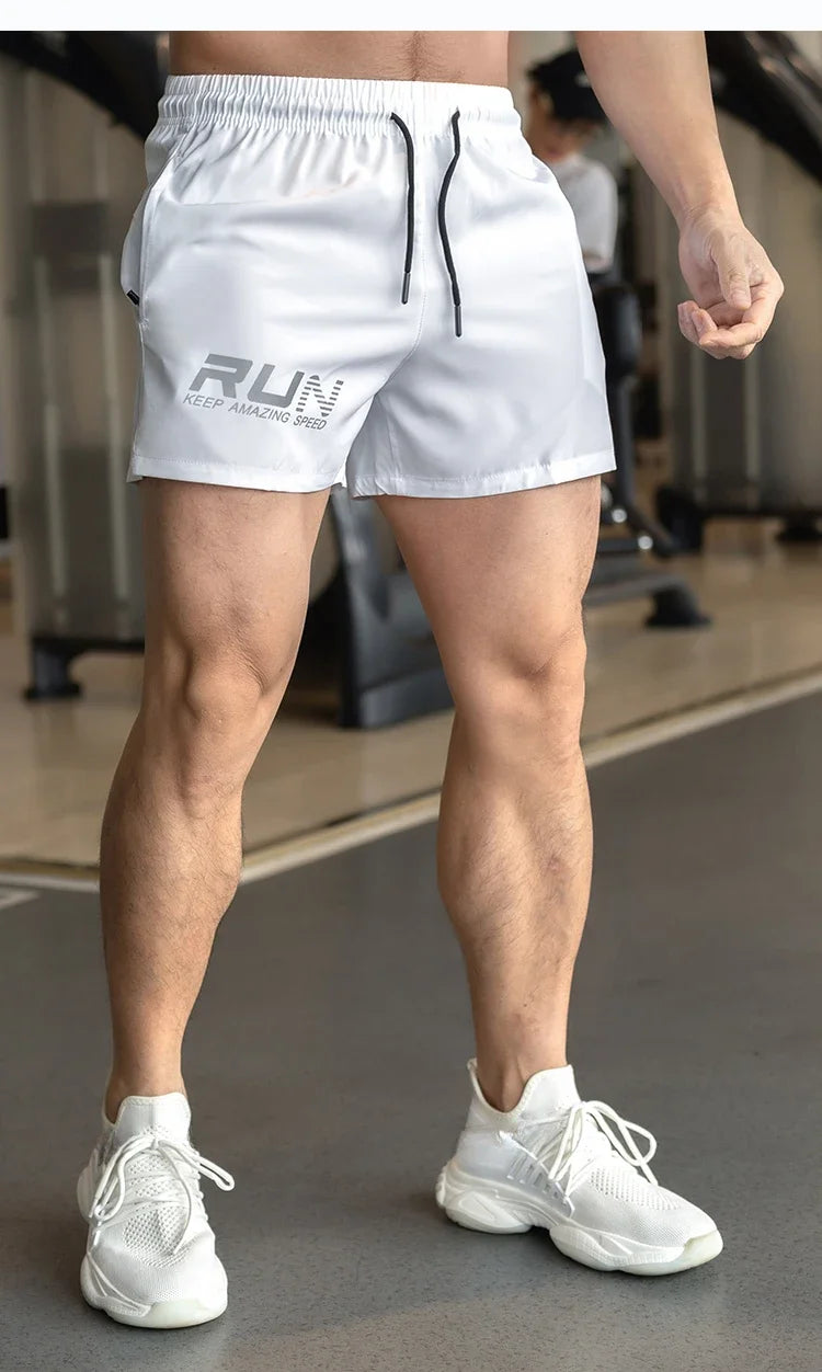 Men's Summer Gyms Workout Bottoms Fitness Sports Quick Dry Beach Jogging Running Sportswear Shorts
