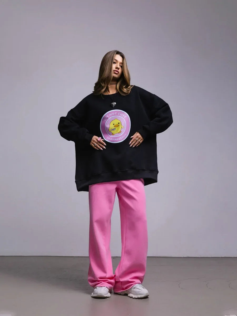Women's Loose Round Neck Oversized Chic Sweatshirt