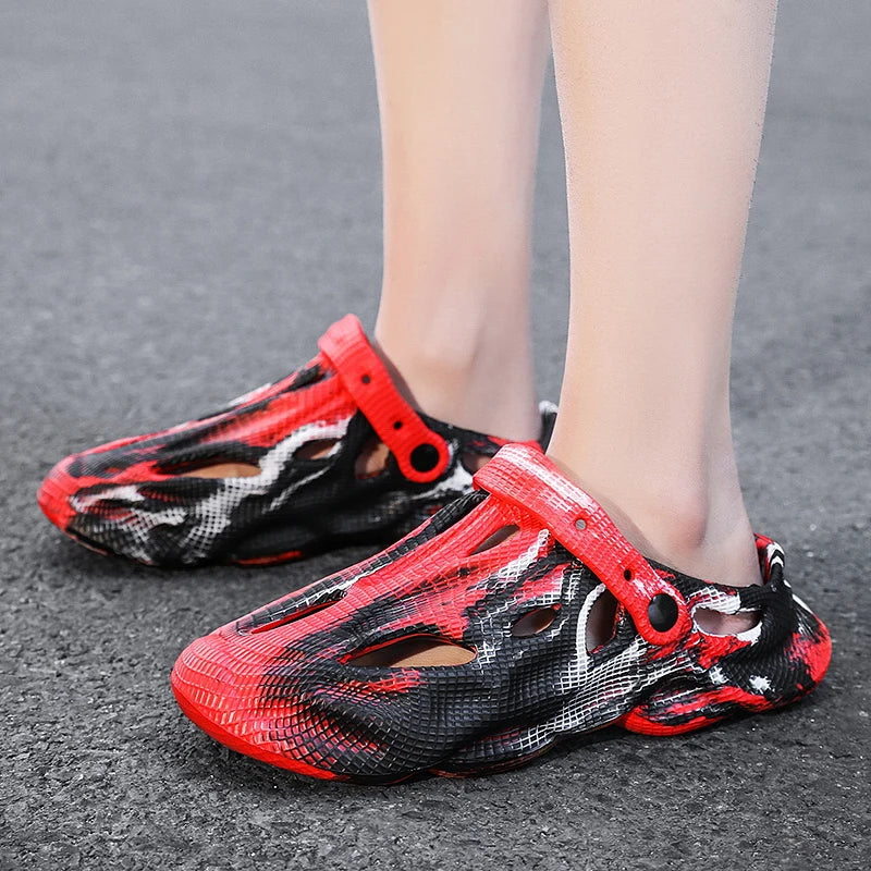 Unisex Summer Slippers Camouflage Outdoor Sandals Clogs Beach Slippers Slides