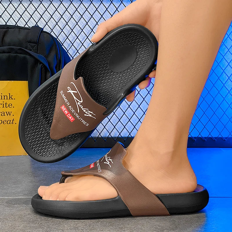 Men's Summer Flip Flops EVA Platform Outdoor Breathable Sandals Clogs Waterproof Beach Slippers Slides