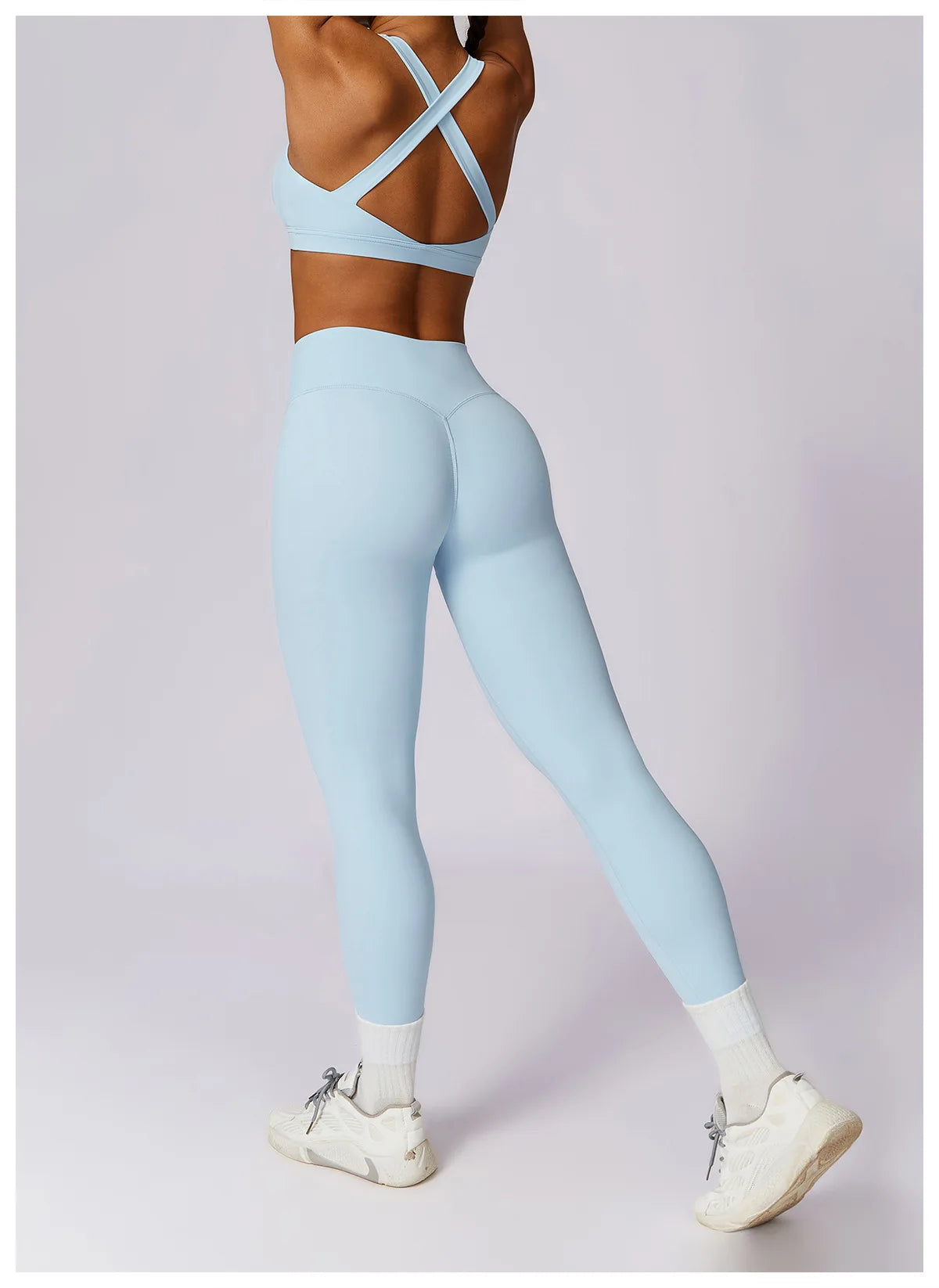 Women's 2Pcs Sports Fitness Tracksuit Workout Sportswear Quick-Drying Yoga Gym Yoga Set