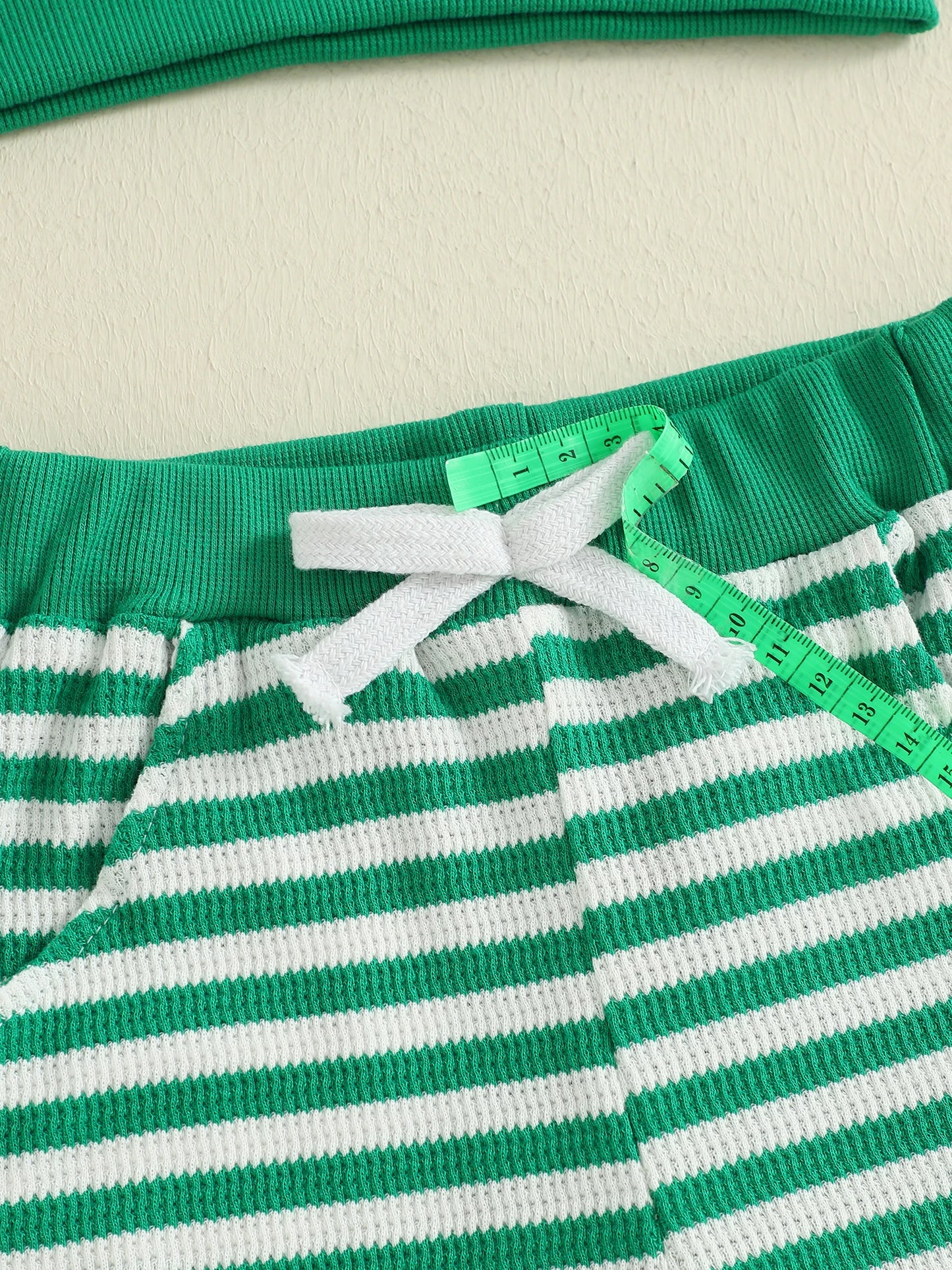 Infant Baby Boys Christmas Clothes Set - Long Sleeve Deer Embroidery Striped Sweatshirt & Pants