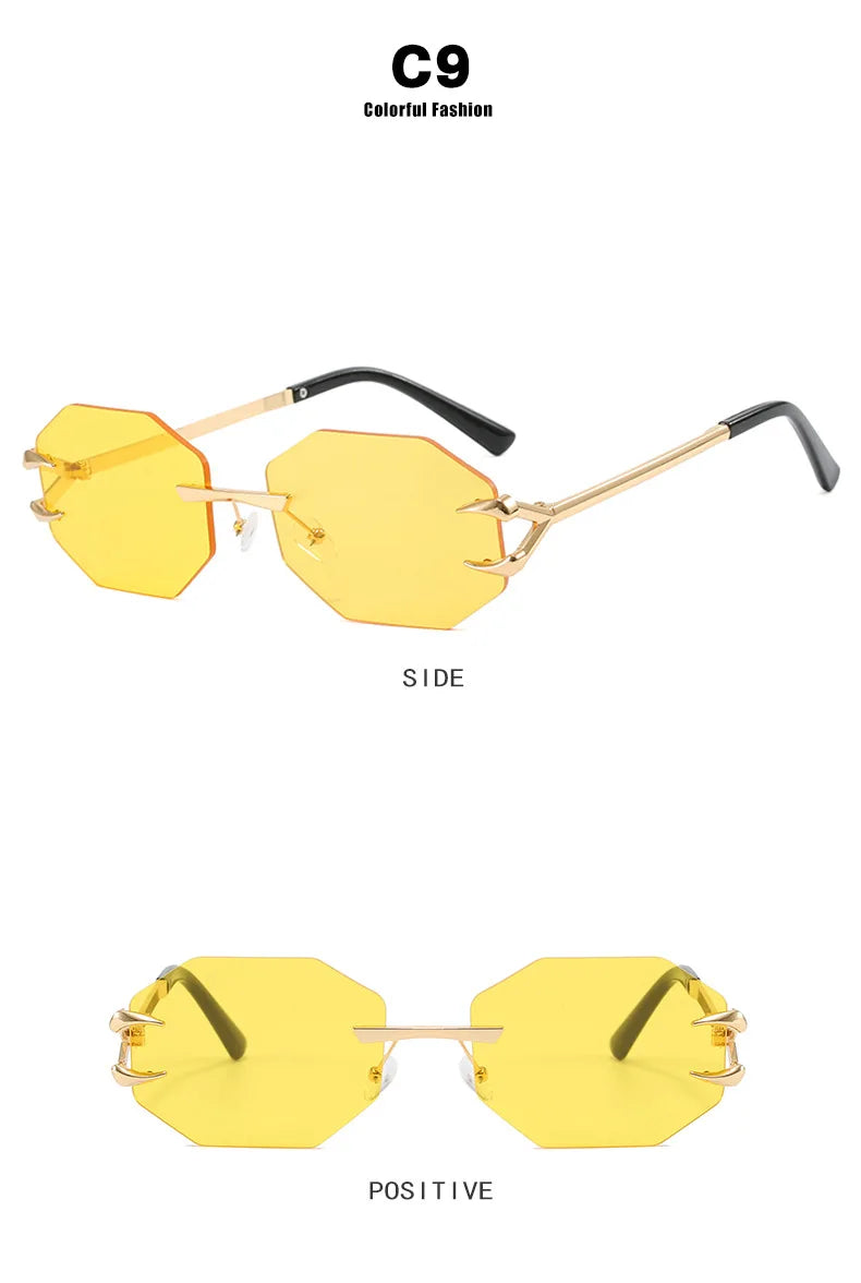 Women's Fashion Sunglasses - Frameless UV400 Sports Eyewear