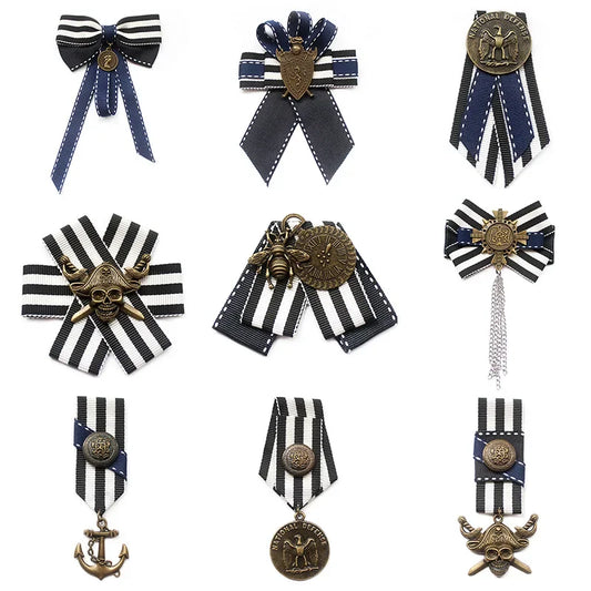 Handmade Navy Style Animal Brooch - Unisex Lapel Pin Badge