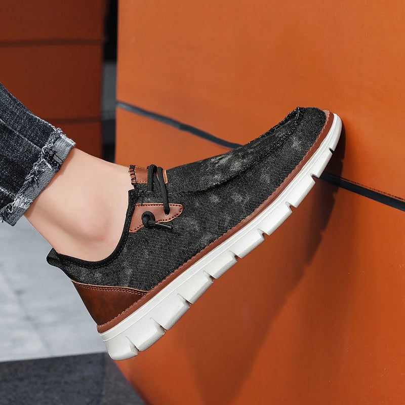 Men's Casual Slip-on Canvas Flat Loafer Shoes