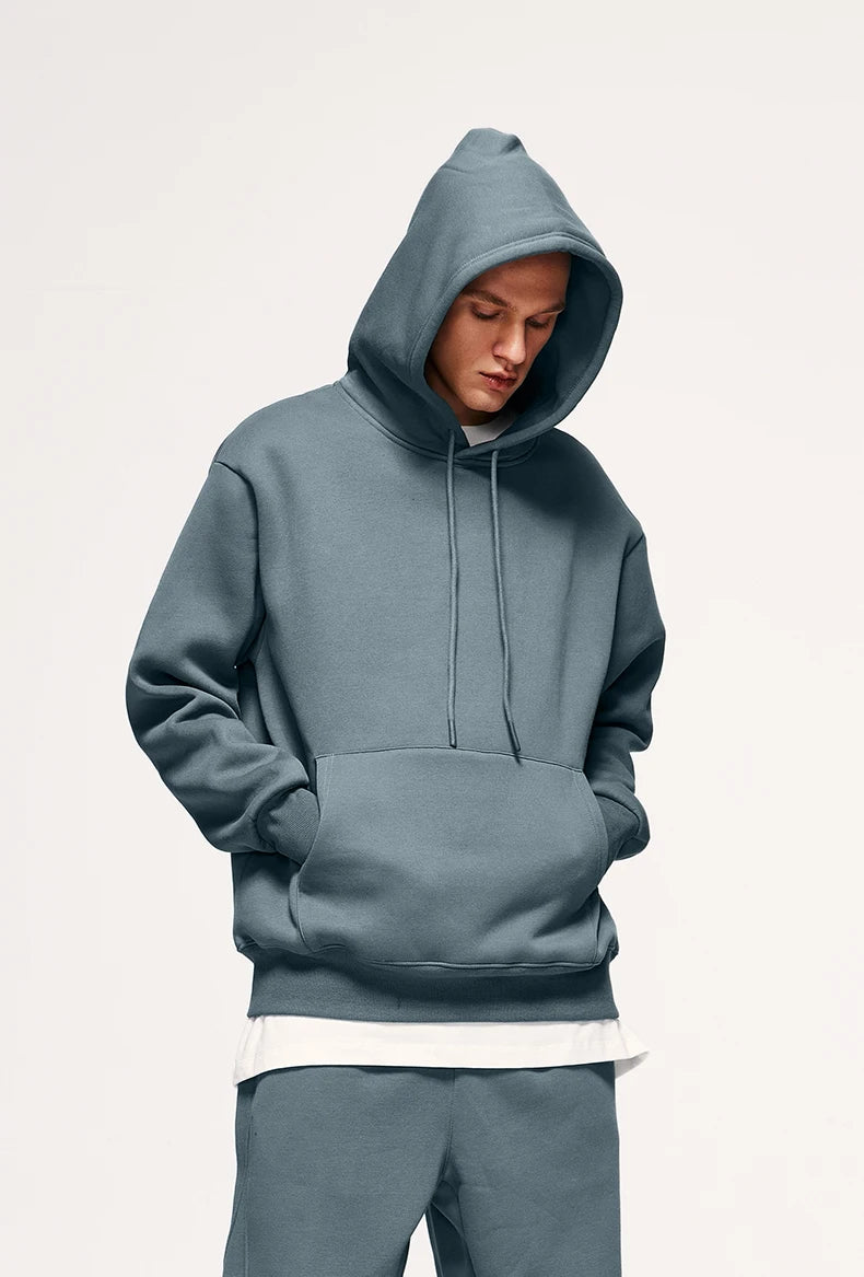 Unisex 350G Fleece Velvet Warm Hoodie