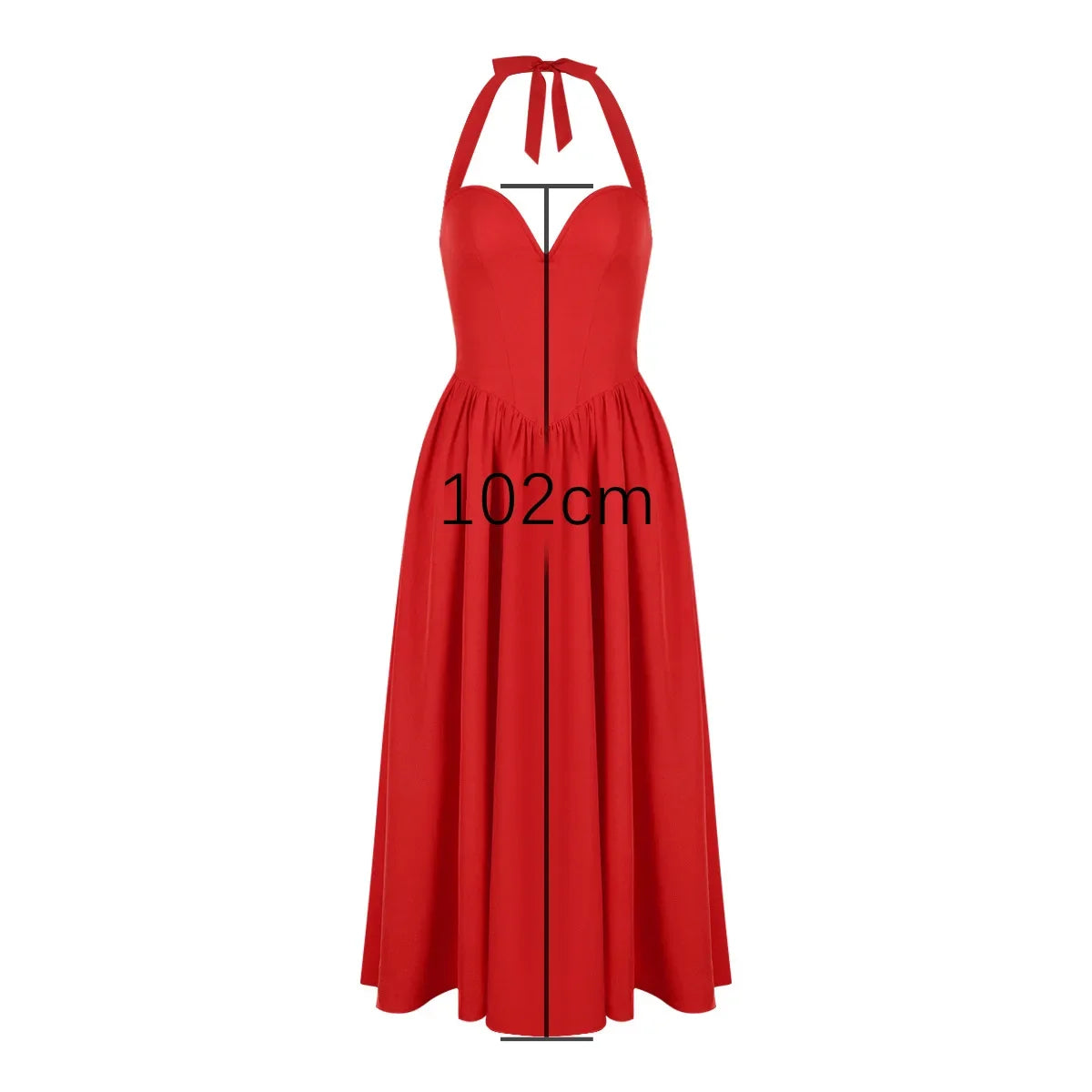 Women's Fit and Flare Halter  Bodycon Party Long Casual Dress
