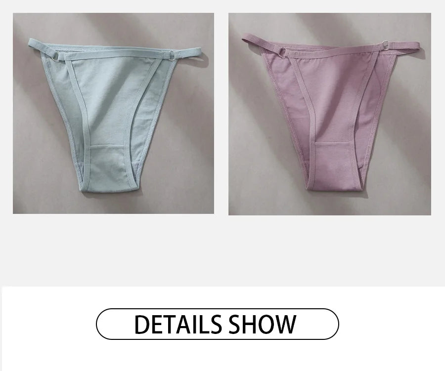 Cotton Bikini Briefs 3-Pack - Low Waist Soft Underwear for Women M-2XL
