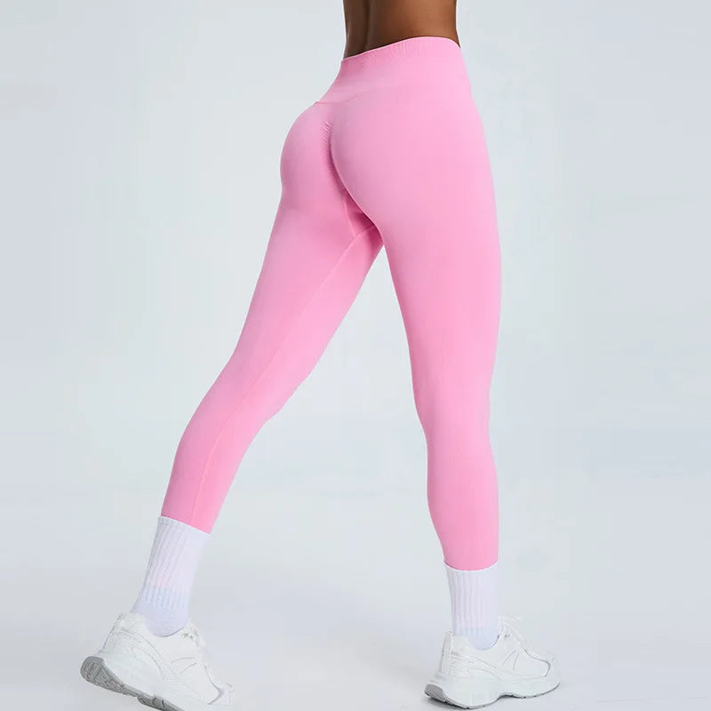 Women's High Waist Yoga Pants Fitness Running Tights Push Up Sports Gym Workout Leggings