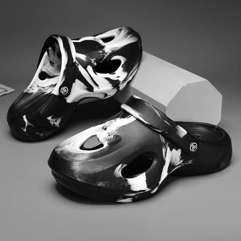 Men's Slippers Camouflage Design Platform Sandals Casual Sandals Clogs Shoes Flip Flops EVA Indoor Slippers
