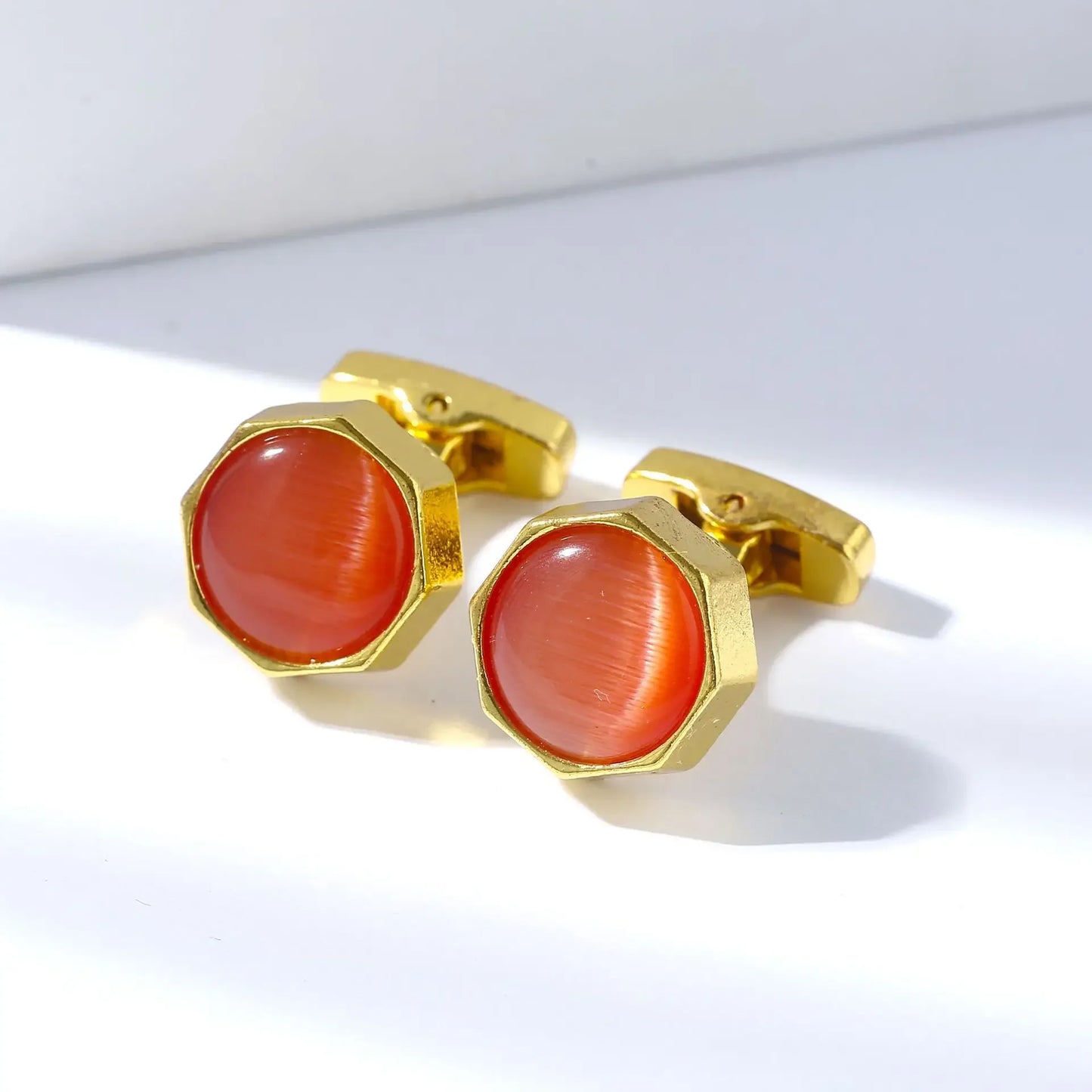 Men's Round Quality Cufflinks