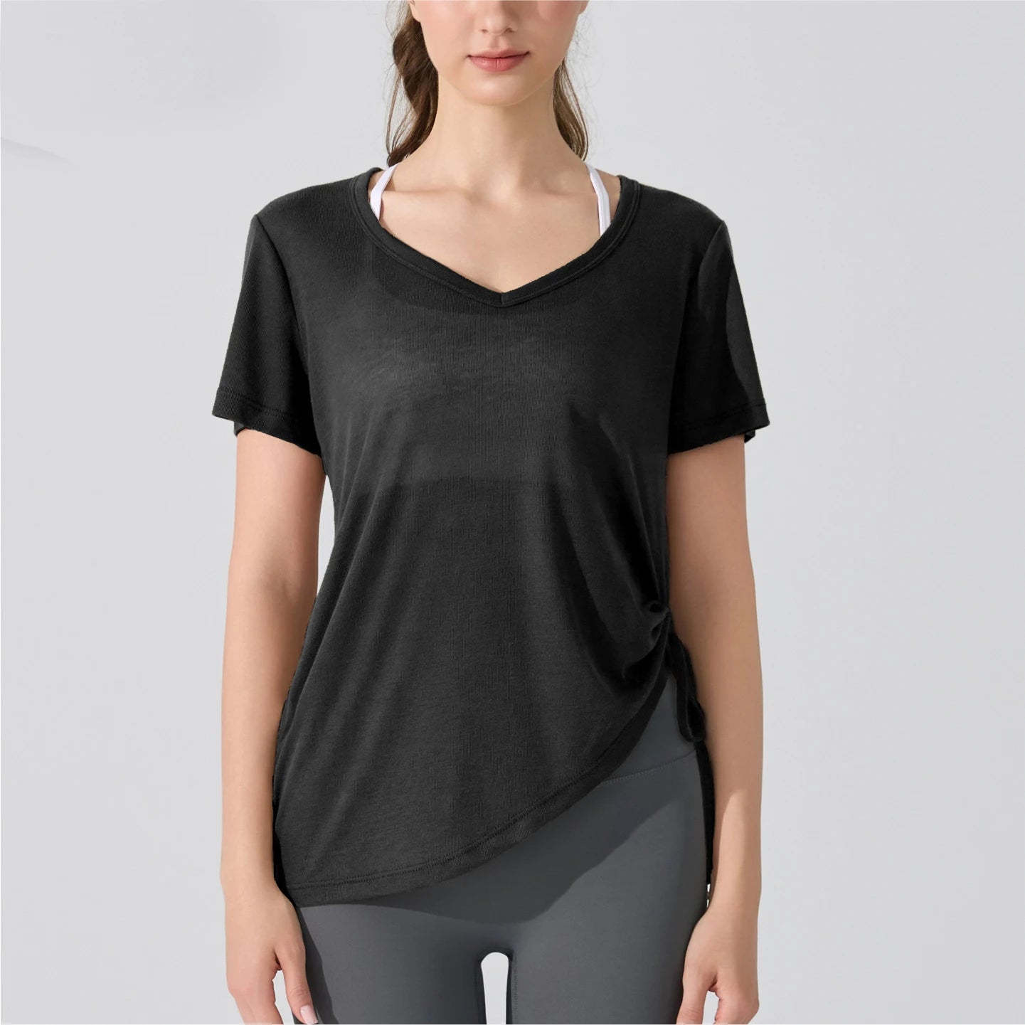 Women's Short Sleeve Yoga T-Shirt - Breathable Quick Dry Workout Top