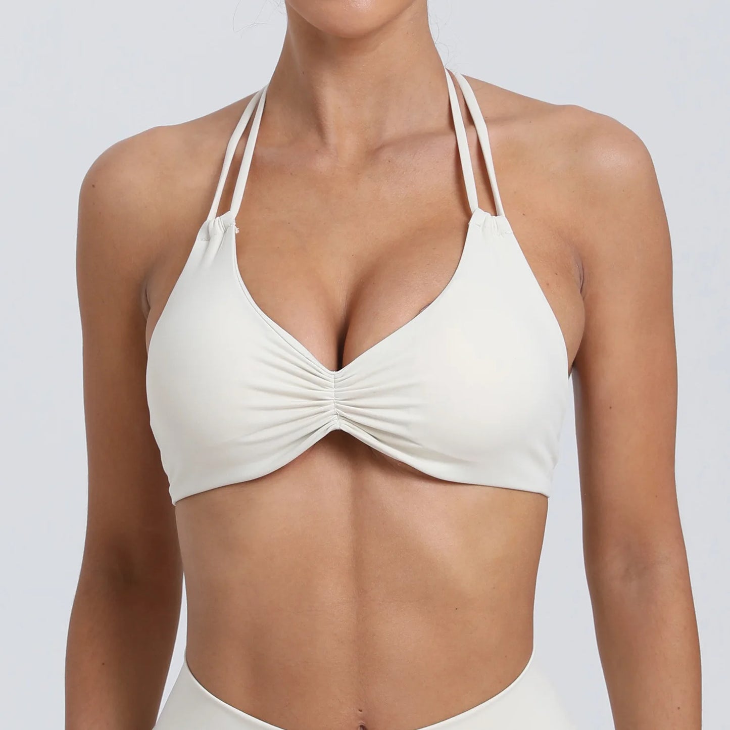 Women's Adjustable Yoga Bra Running Workout Underwear Fitness Push up Quick-Dry Sportswear Gym Top Scrunch Sports Bra