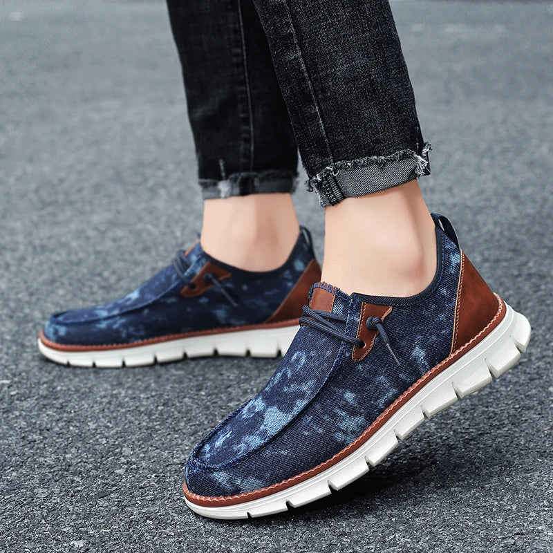 Men's Casual Slip-on Canvas Flat Loafer Shoes