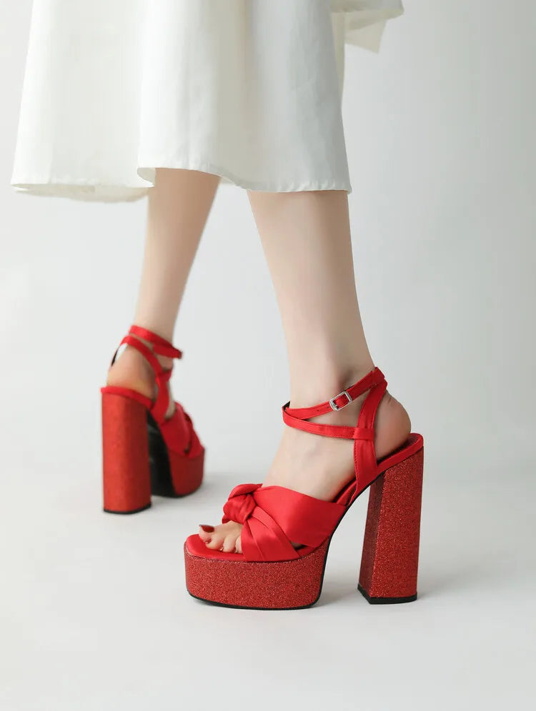 Women's 12/14cm High Heel Platform Sandals