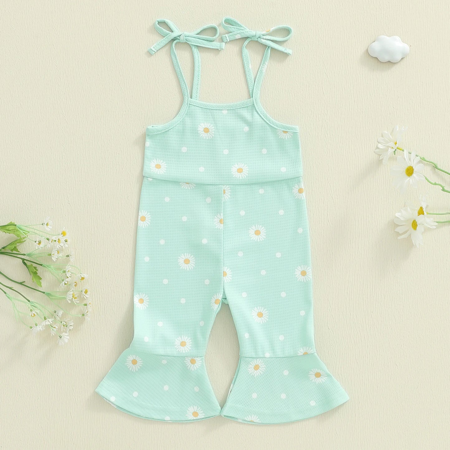 Baby Girls Autumn Winter Jumpsuit - Thick Knit Sleeveless Romper