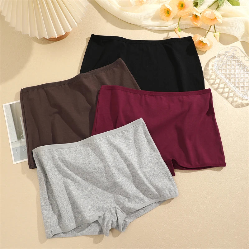 Women's Cotton Seamless Boyshorts - Comfort Sports Underwear