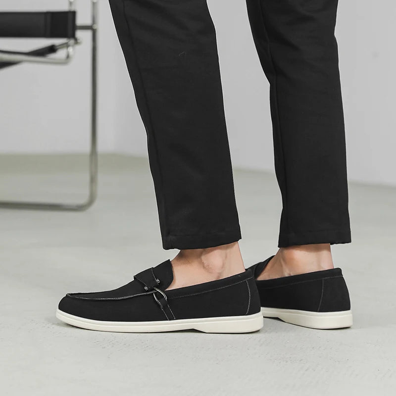 Men's Autumn Slip-On Loafers - Comfortable Soft Tennis & Driving Shoes