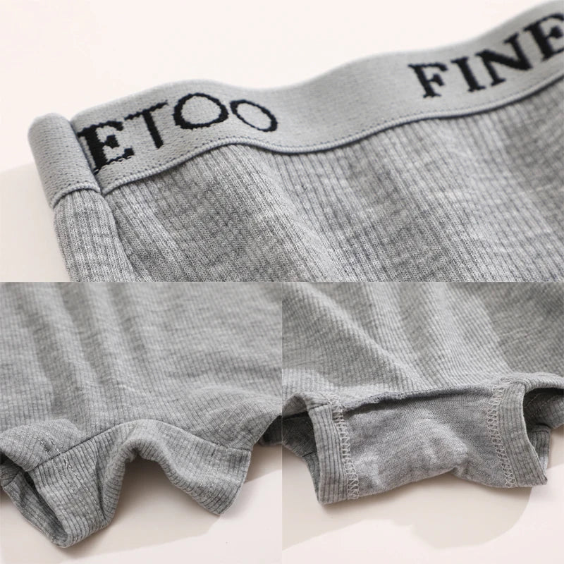 Women's Cotton Boxer Shorts - Seamless Mid Waist Safety Underwear