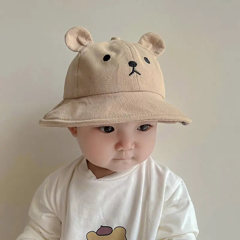 Cute Bear Baby's Bucket Hat With Ears