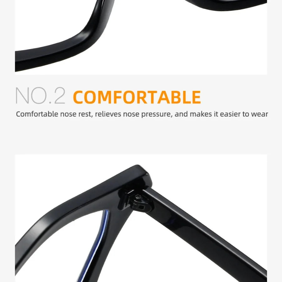 Fashion Flat Mirror Glasses - Trendy Retro Decorative Eyewear Frame