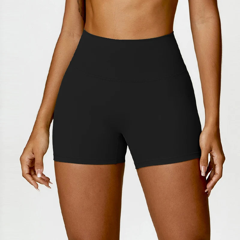 Women's Buttock Lift Scrunch Yoga Gym Leggings Cycling Slim Fit Workout  High Waist Sports Shorts