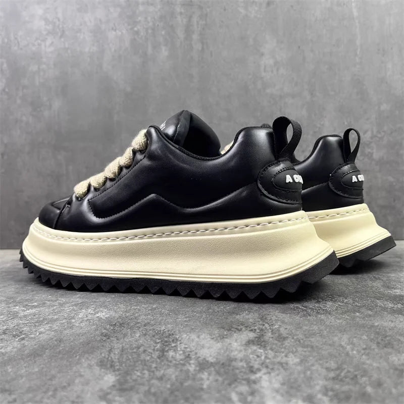 Men's Casual Platform Skateboard Sports Shoes Lace Up Sneakers