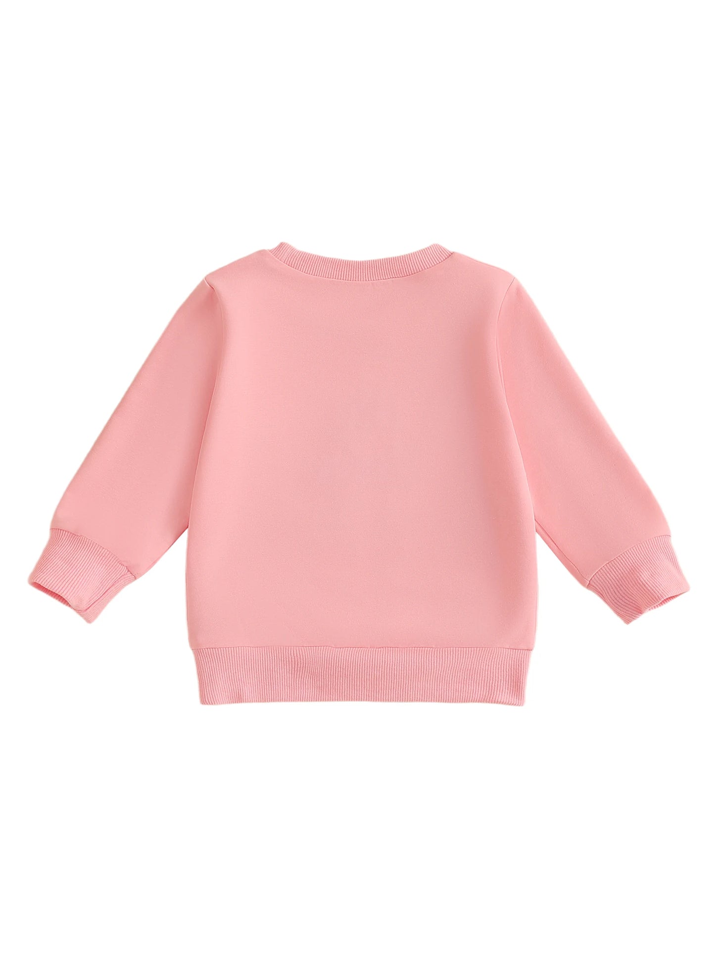 Baby Romper Sweatshirt - Letters Heart Embroidery Pullover